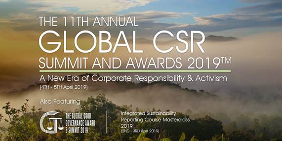  Maybank Receives Highest Award At 11th Annual Global CSR Summit & Awards On 4th April 2019